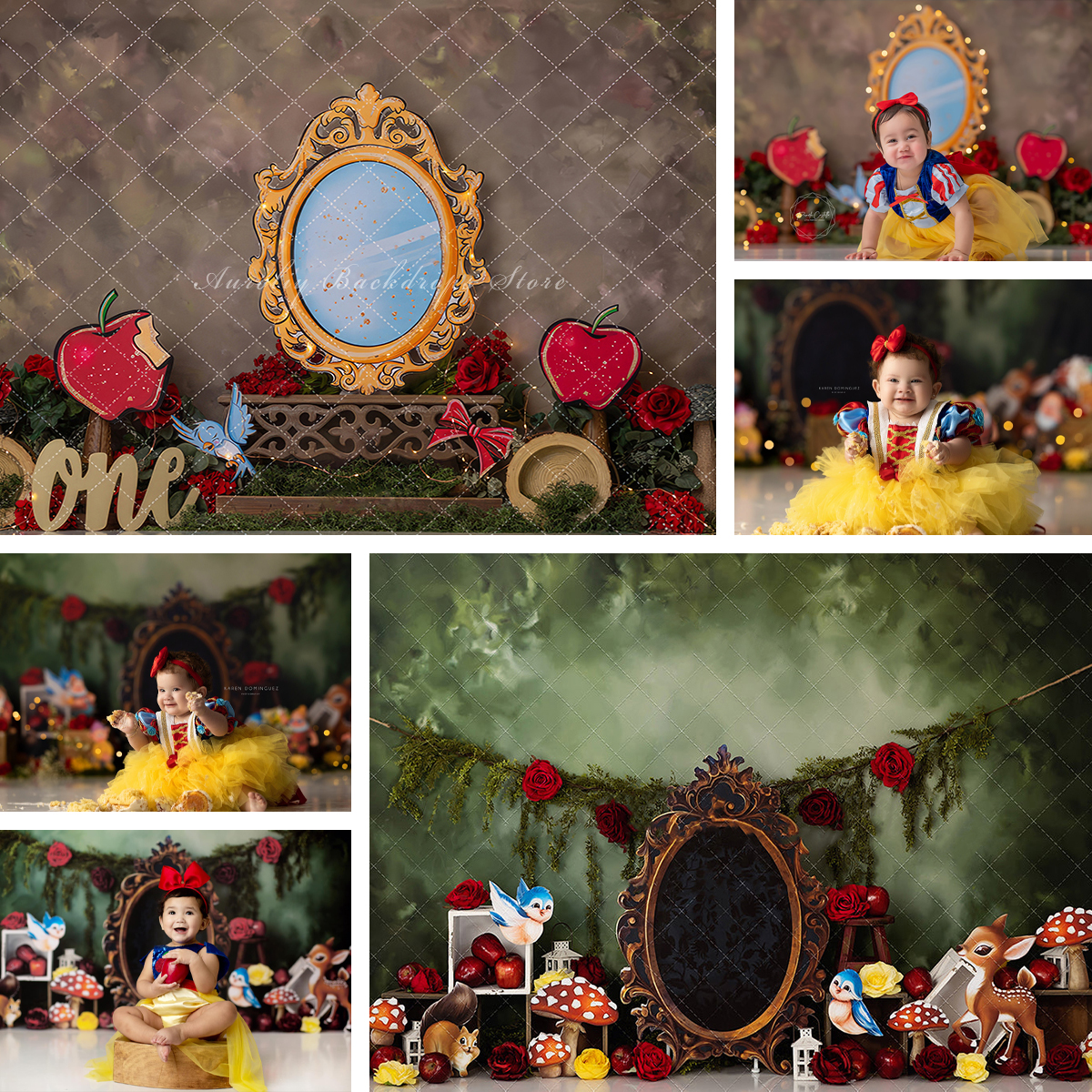 Photography Trick - Jungle Princess Backdrops Cake Smash Child