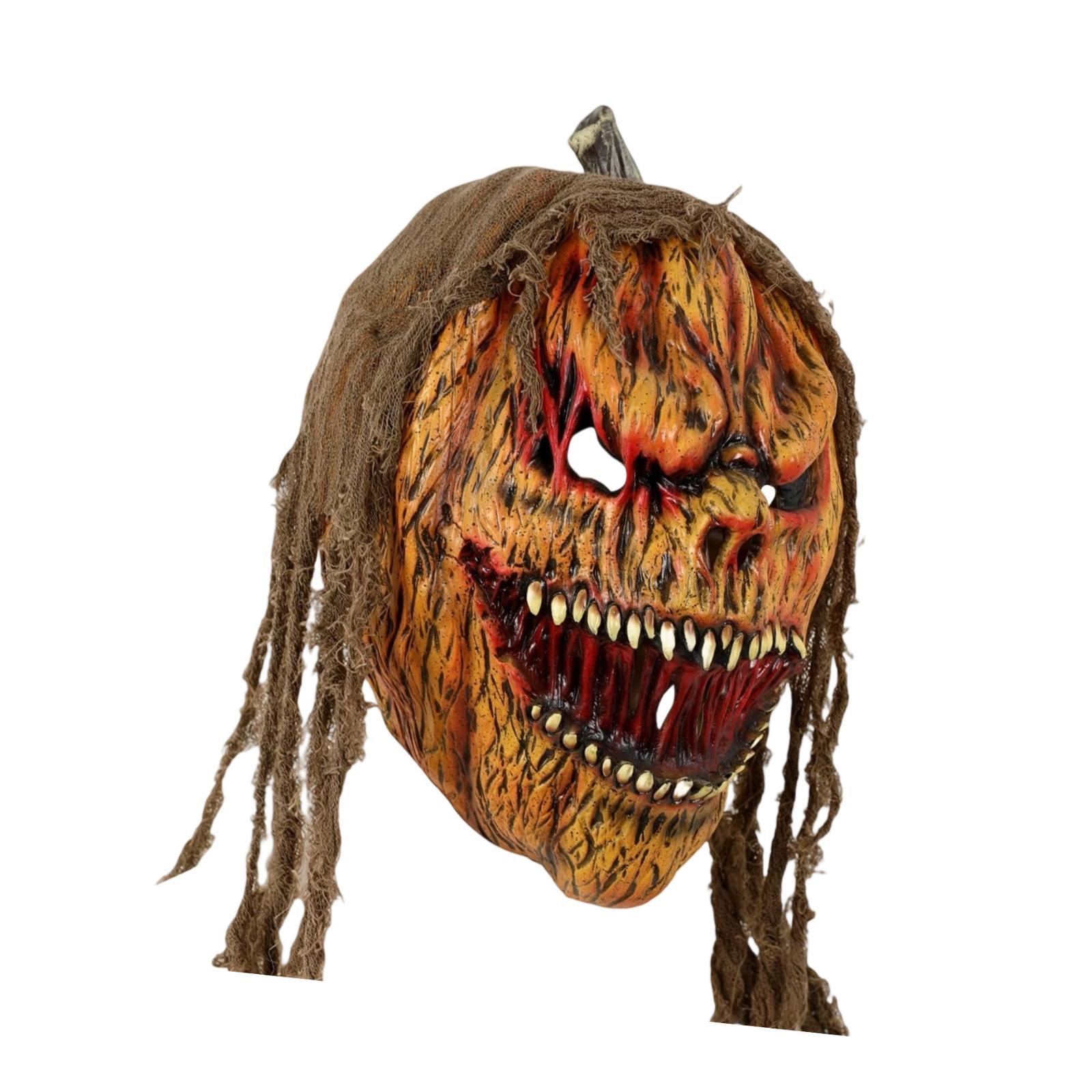 Photography Trick - Halloween Pumpkin Face Head Mask Trick