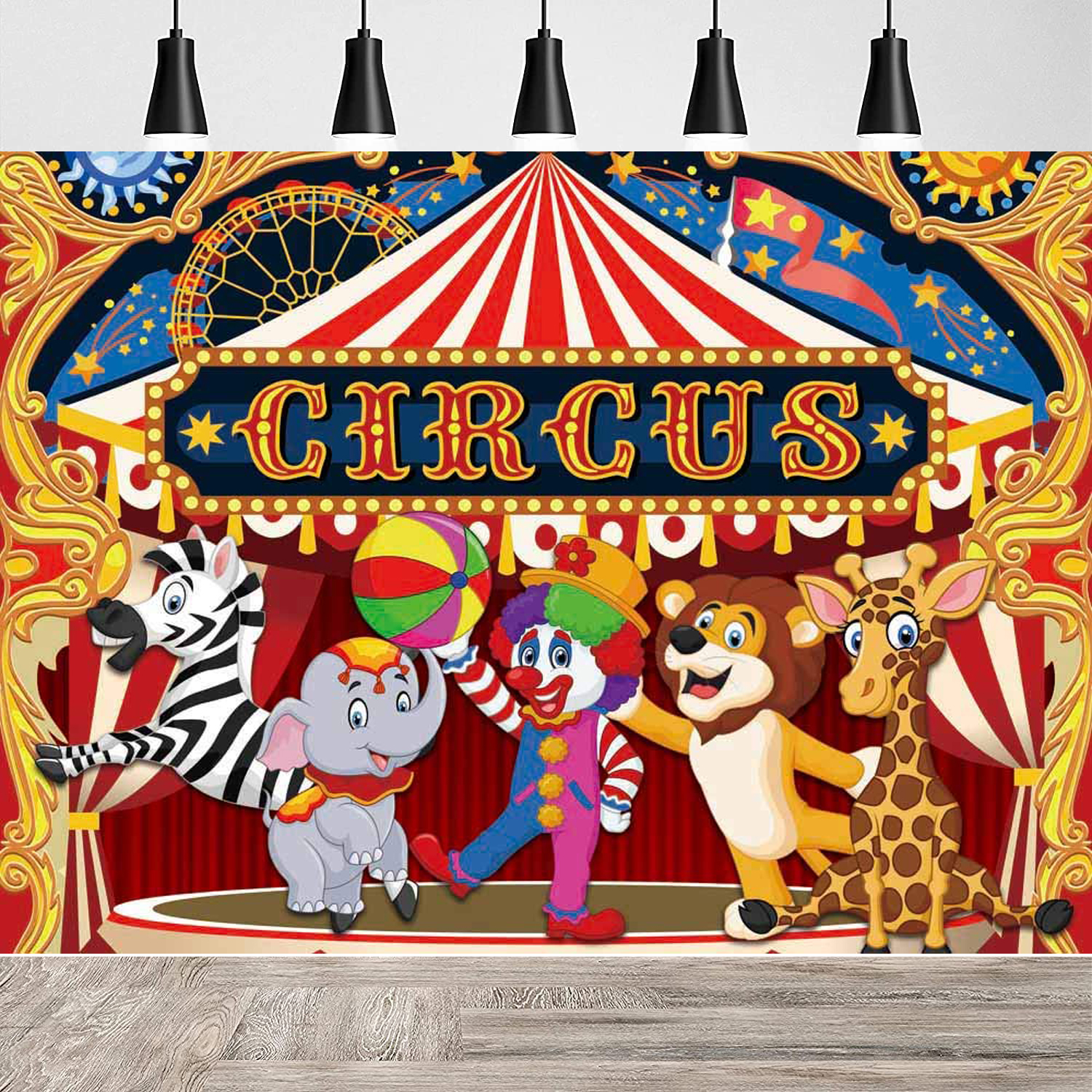 Photography Jokes - Circus Photography Backdrop Birthday Banner Photo