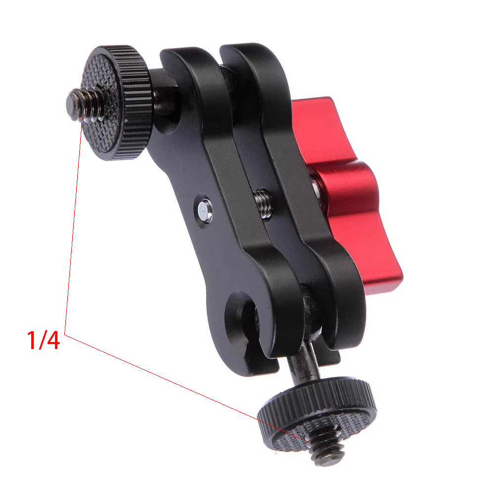 Hot Shoe Adapter - 360° Dual Ball Head Hot Shoe