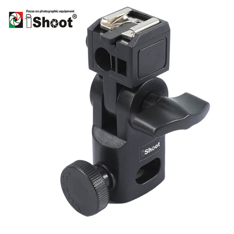 Hot Shoe Adapter - iShoot Mini Flash Bracket/Umbrella Holder Universal