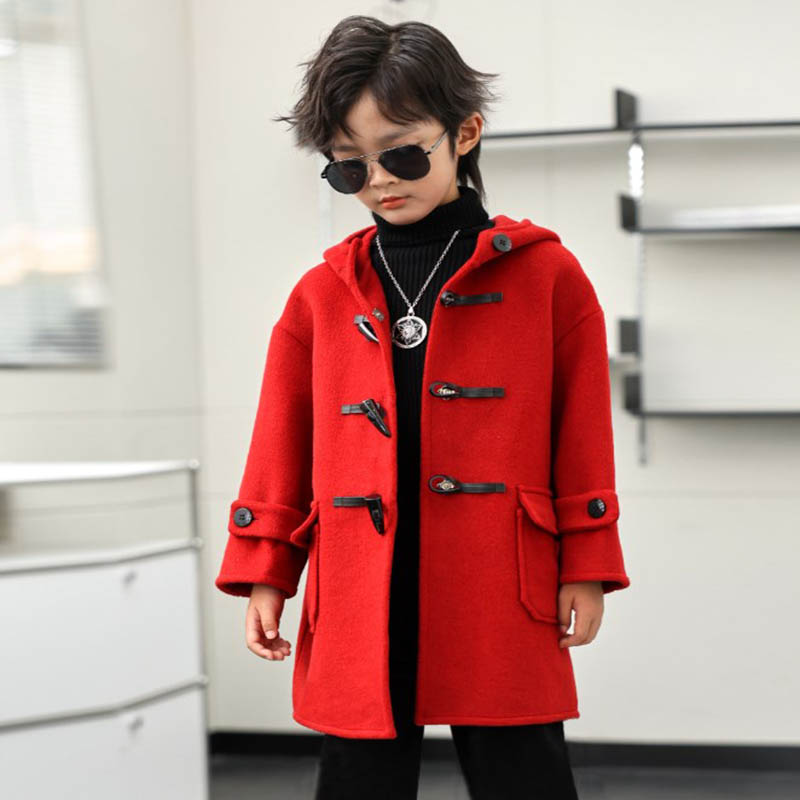 Children Winter Red Green Wool - Photography Jacket recension och pris