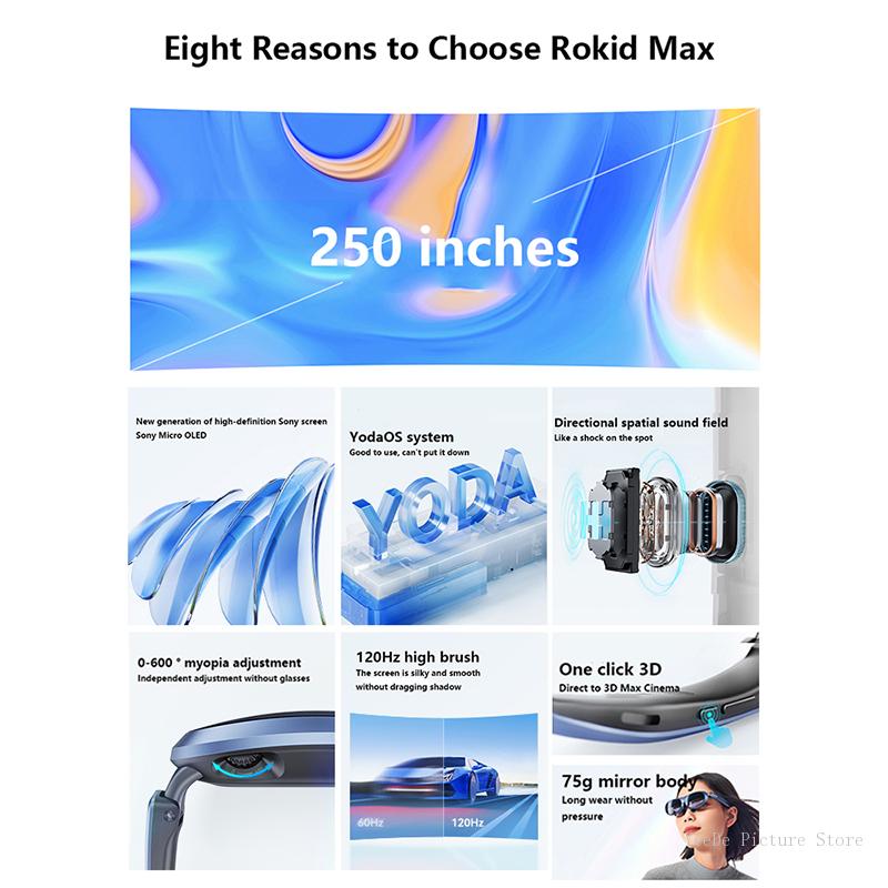 Rokid Max AR 3D Smart Glasses  - Handheld Stabilizer Gimbal recension och pris