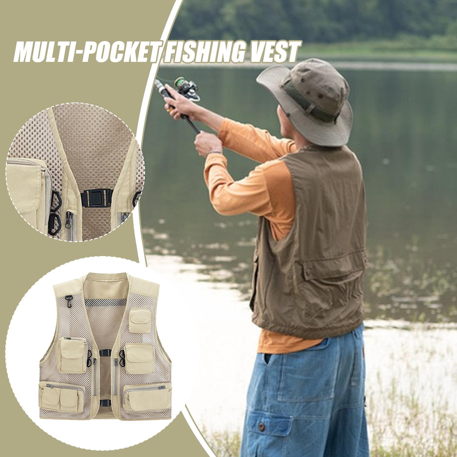 Mesh Fishing Vest Multi Pocket - Photography Jacket recension och pris