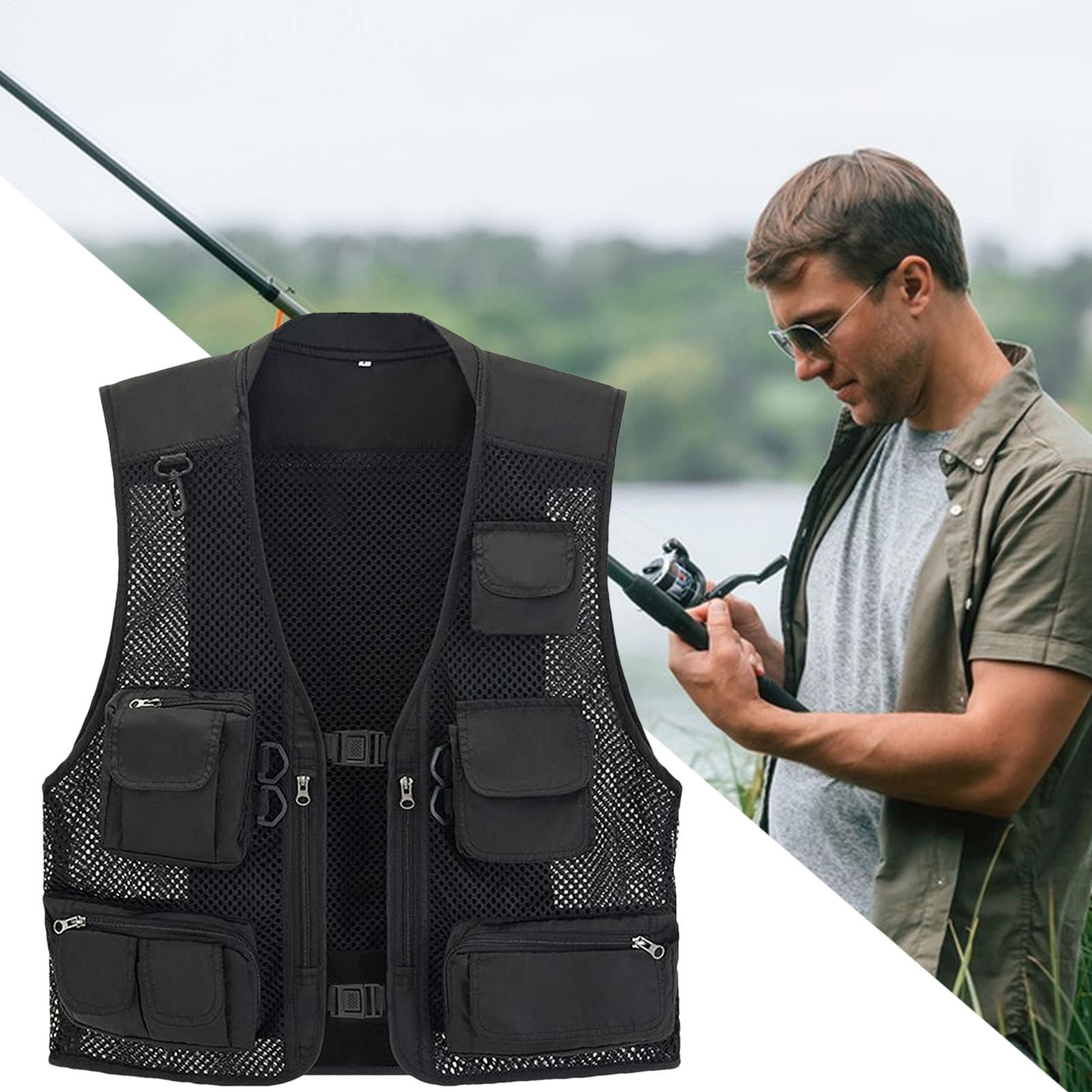 Mesh Fishing Vest Multi Pocket - Photography Jacket recension och pris
