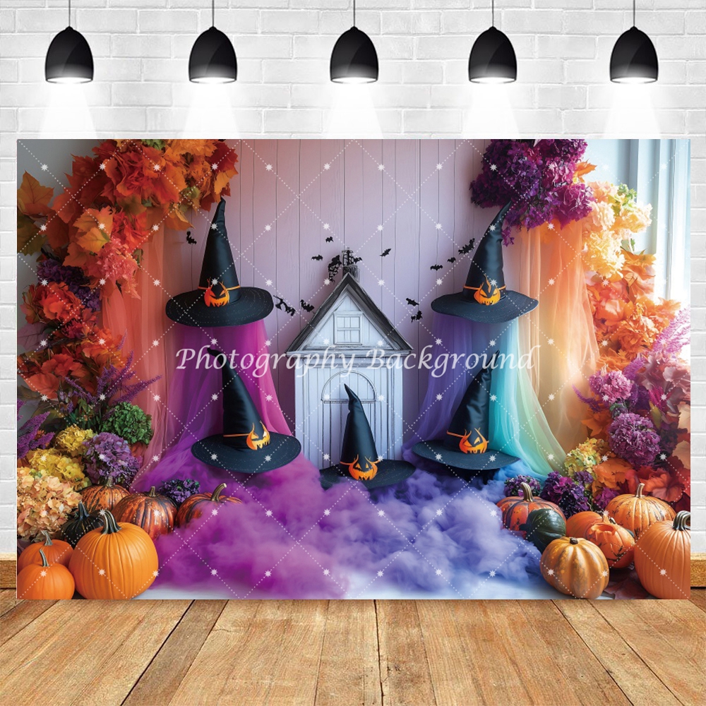 Halloween Backdrops Bat Pumpki - Photography Trick recension och pris