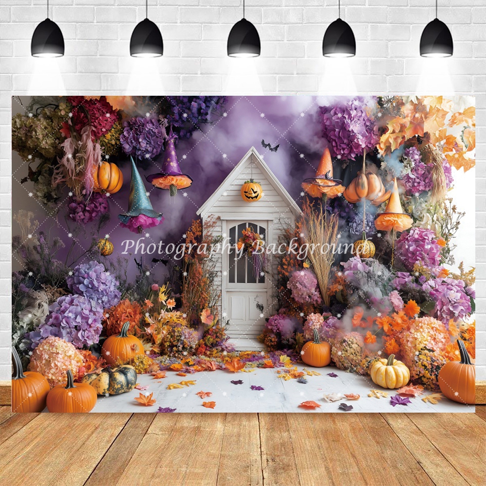 Halloween Backdrops Bat Pumpki - Photography Trick recension och pris