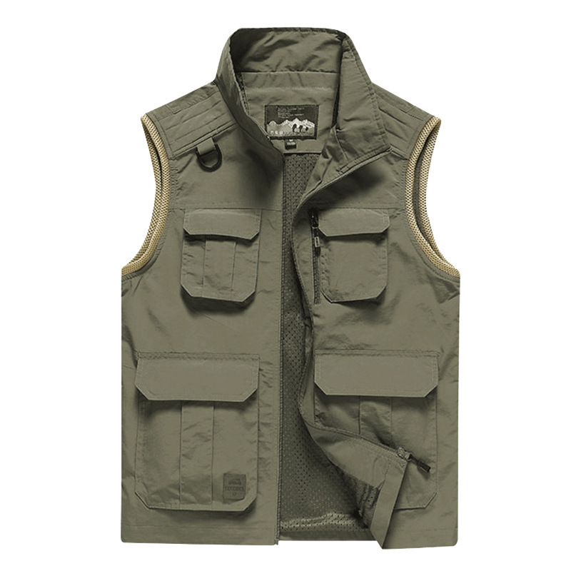 Summer Men Outdoor Cargo Vests - Photography Jacket recension och pris