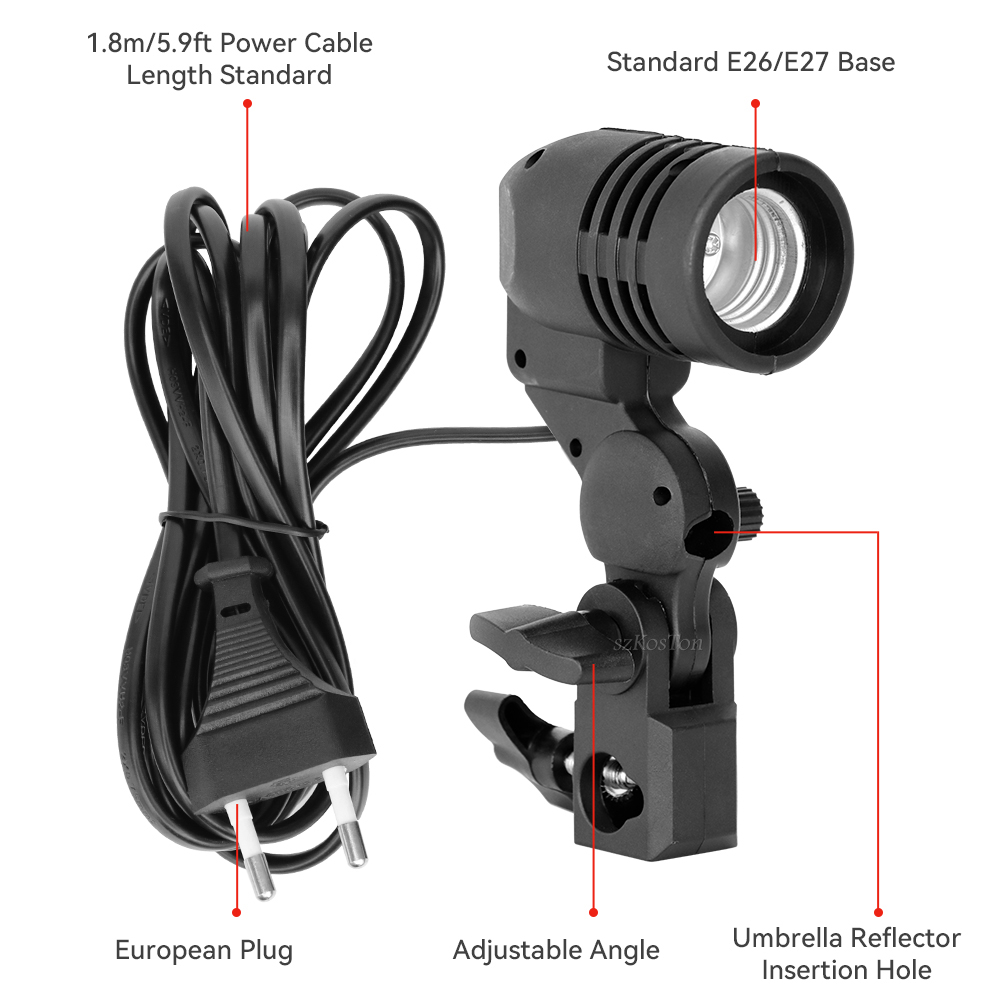 Single Head Bulb Holder E27 So - Photography Umbrella Lights recension och pris