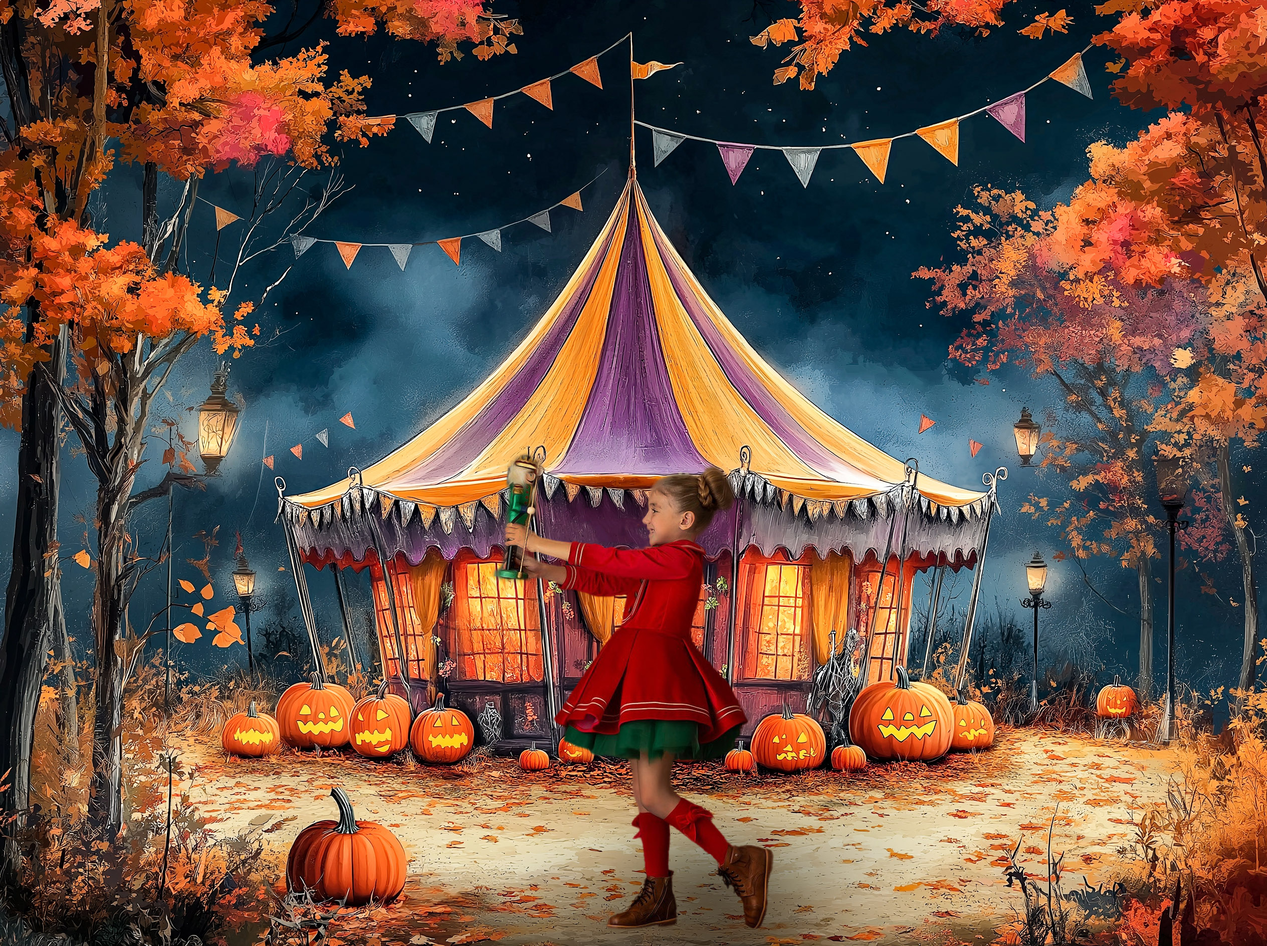 Halloween Parody Circus Backdr - Photography Trick recension och pris