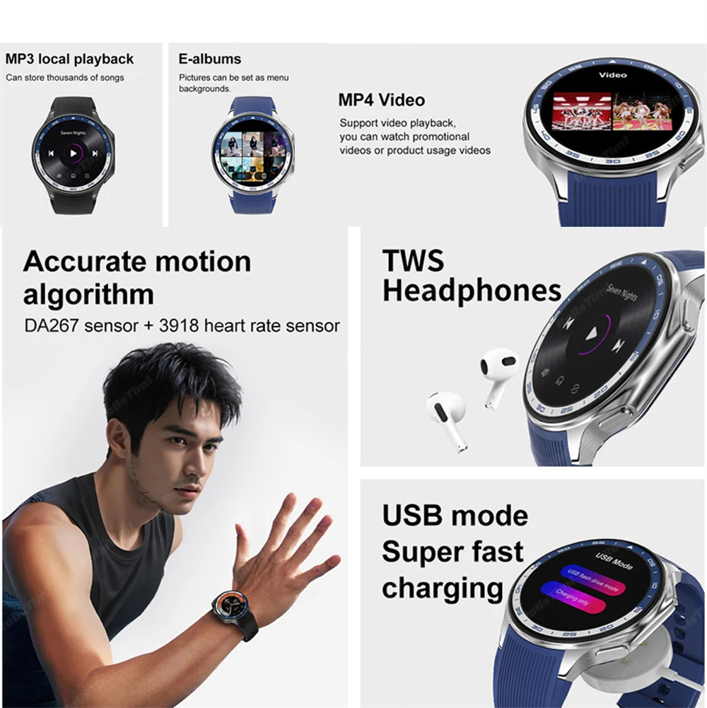 1.43 AMOLED Smart Watch 3D Sur - Intervalometer Timer recension och pris