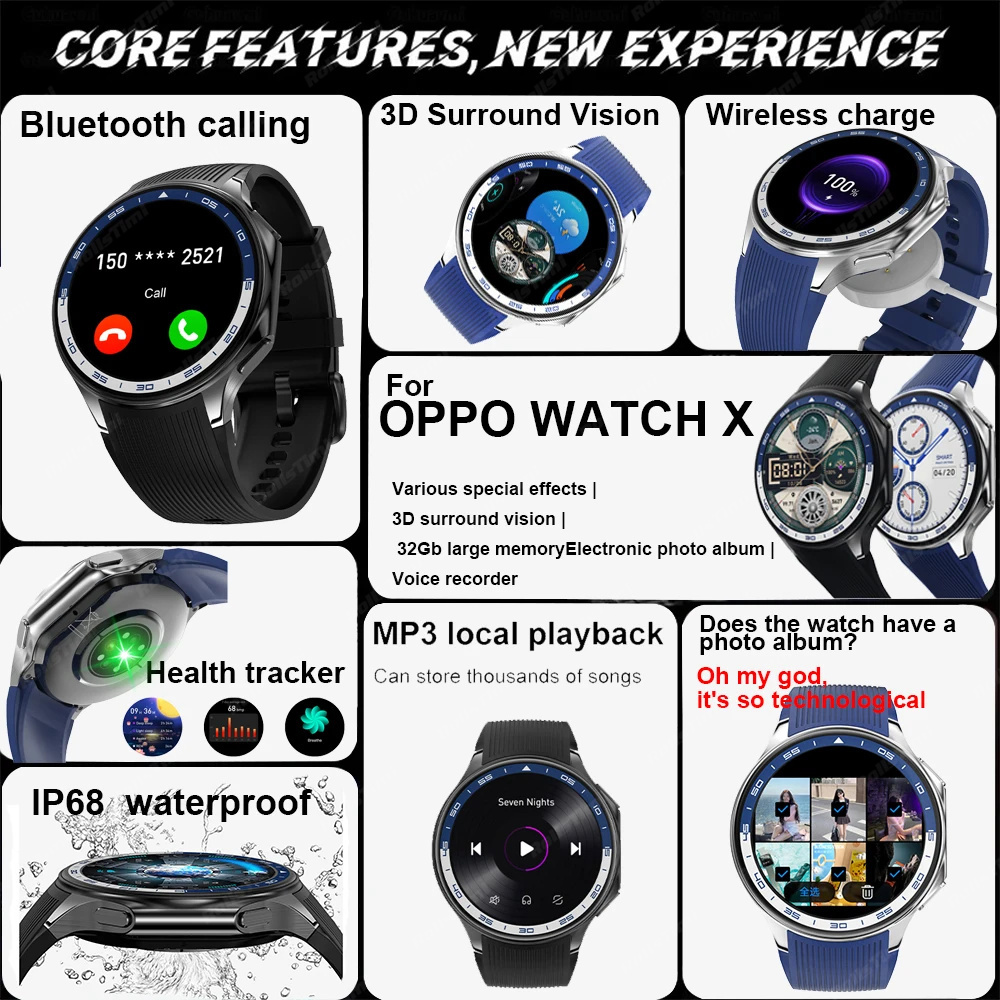 1.43 AMOLED Smart Watch 3D Sur - Intervalometer Timer recension och pris