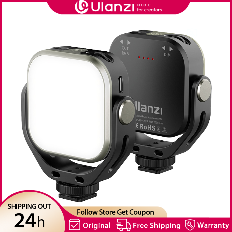 Ulanzi VL66 RGB Video Light 25 - Photography Umbrella Lights recension och pris