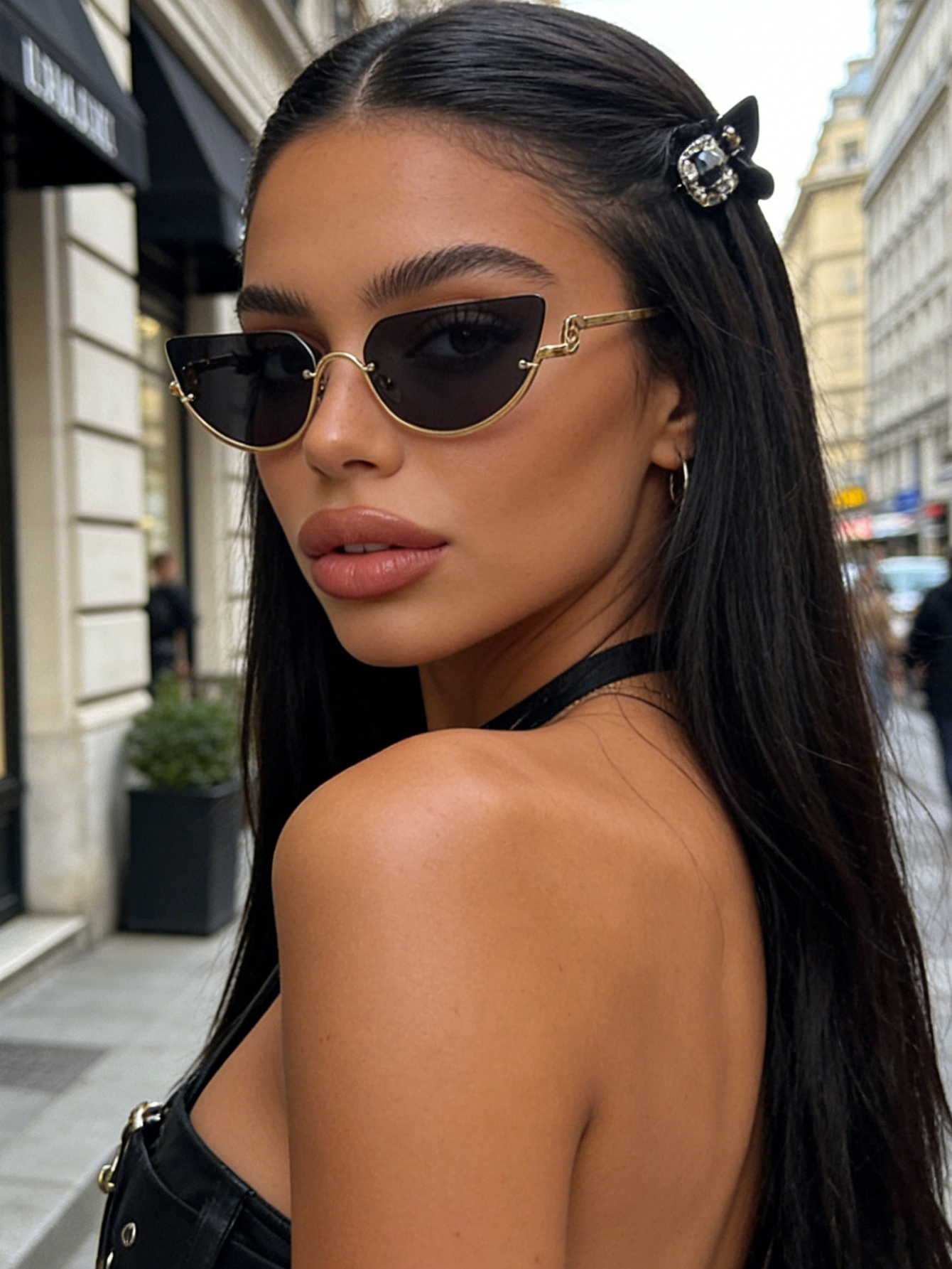 1Pc Y2K Retro Cat-Eye Sunglass - Photography Trick recension och pris