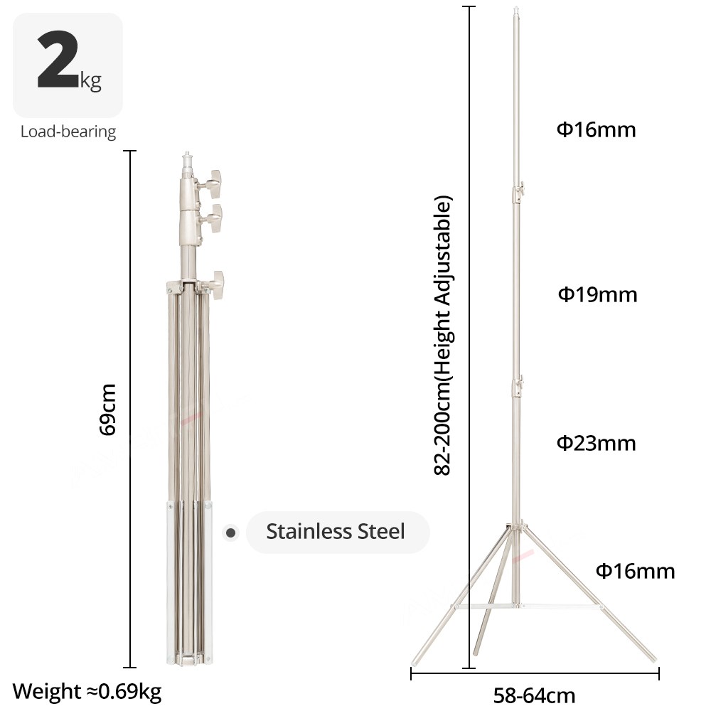 AMBITFUL Stainless Steel 2M He - Photography Umbrella Lights recension och pris